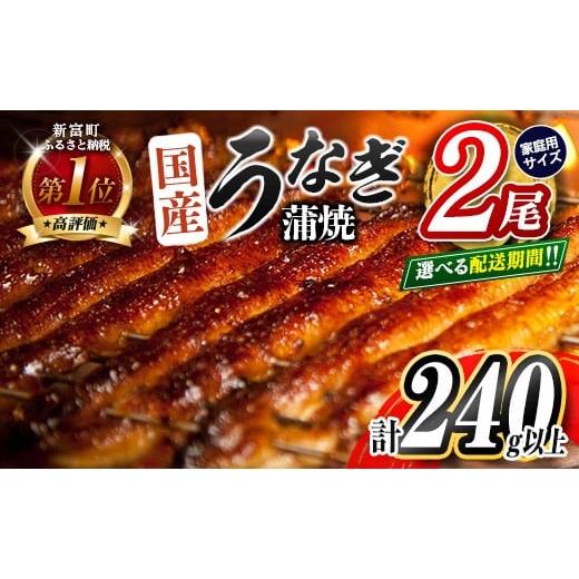 ふるさと納税 うなぎ 宮崎県 新富町 2025年11月お届け うなぎ 鰻楽 国産 蒲焼 ご家庭用 2尾 計240g以上(120g×2尾)おすすめ 冷凍 簡単調理 個包装 鰻 魚介 …