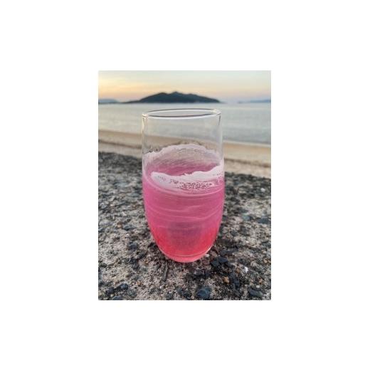 ふるさと納税 雑貨・日用品 グラス 福岡県 福岡市  福岡市 オーシャングラス 1個 420ml ピンク系 ピンク系_1