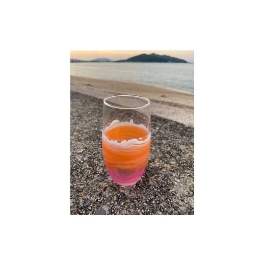 ふるさと納税 雑貨・日用品 グラス 福岡県 福岡市  福岡市 オーシャングラス 1個 420ml ピンク系 ピンク系_3