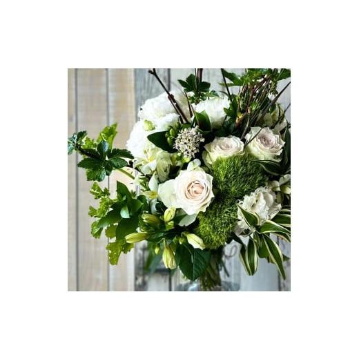 ふるさと納税 花・苗木 花束 山形県 酒田市 カビンに飾る緑と枝物と花 「LIVING FLOWER」 SL0265の画像