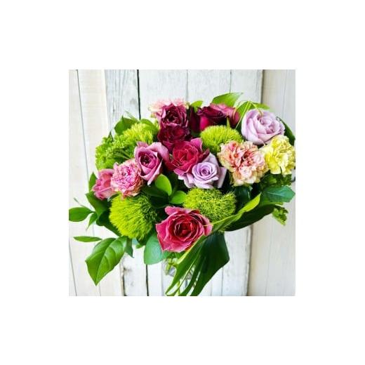 ふるさと納税 花・苗木 花束 山形県 酒田市 カビンに飾る緑と枝物と花 「LIVING FLOWER」 SL0265の画像