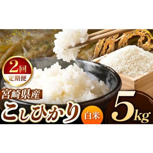 ふるさと納税 米 コシヒカリ 宮崎県 五ヶ瀬町 定期便2回 令和7年産 こしひかり 5kg ( 白米 ) 宮崎県産 | 米 こめ お米 おこめ 精米 白米 宮崎県 五ヶ瀬町