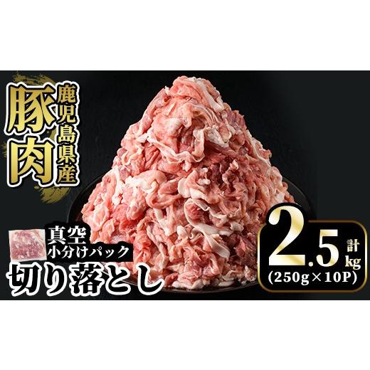 ふるさと納税 豚肉 鹿児島県 霧島市 寄附額改定 A5-033-B 国産 鹿児島県産豚肉切り落とし真空小分け 250g×10P(計2.5kg) 肉の豊楽 霧島市 肉 豚肉 切り落とし…