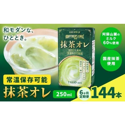 ふるさと納税 お茶類 緑茶(飲料) 熊本県 菊池市 6ヶ月定期便 250ml×24本/月×6回(計144本) 抹茶・オ・レ 合同会社たべたせいか[お申し込みの翌月から…