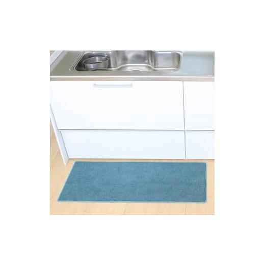 ふるさと納税 雑貨・日用品 和歌山県 海南市 PallyPally キッチンマット 120cm TQ ターコイズ