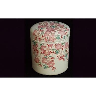 ふるさと納税 仏具・神具 佐賀県 有田町 しだれ桜(正円寺桜)御骨壺 陶楽 骨つぼ 終活 こつつぼ 故人 供養 A250-15