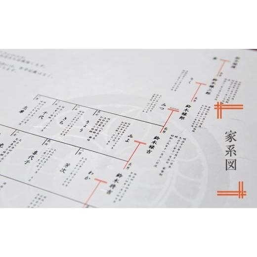 ふるさと納税 雑貨・日用品 静岡県 浜松市  命つながる家系図 家系図1家系　生没年月日入り(戸籍調査含む) 静岡 浜松市 No.5360-0724_3