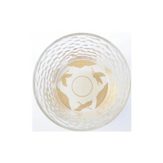 ふるさと納税 食器・グラス 和歌山県 海南市 みよし漆器本舗 紀州塗り ぬりもん de Verre フリーグラス 蒔絵 万葉鶴 単品 白 250ml 白