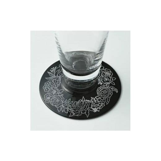 ふるさと納税 雑貨・日用品 グラス 和歌山県 海南市 みよし漆器本舗 紀州塗り ぬりもん de Verre ピルスナーグラス 銀 蒔絵 ボタニカル 285ml 銀の画像