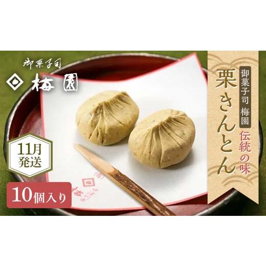 ふるさと納税 和菓子 栗きんとん 岐阜県 中津川市 御菓子司梅園 栗きんとん10個 11月お届け F4N-2385 11月お届け