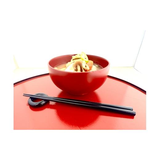 ふるさと納税 陶磁器・漆器・ガラス 秋田県 湯沢市 川連漆器 箸付夫婦4.4寸椀（銀朱・銀溜）紙箱入 (株)佐藤商事 C4-5501の画像