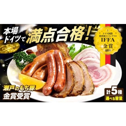 ふるさと納税 肉 広島県 福山市 選べる容量 「瀬戸のもち豚」IFFA2022 金賞受賞5点セット 1セット 冷凍 肉 広島県福山市/日本畜産株式会社 ハム ベーコン ソ…