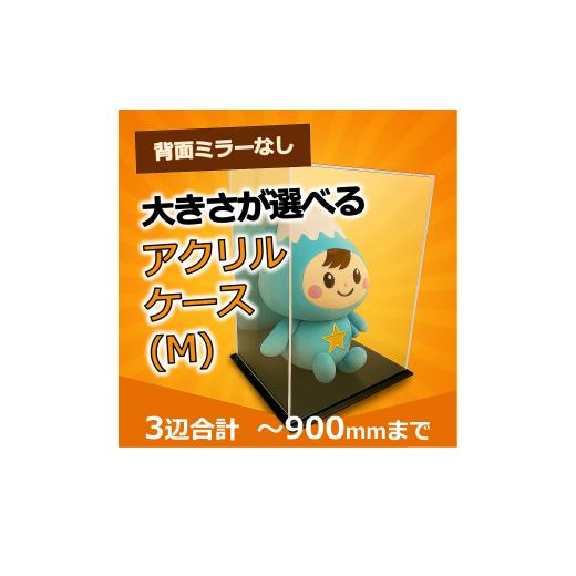 ふるさと納税 雑貨・日用品 埼玉県 富士見市 0058-002 背面ミラーなし 展示用アクリルケース(M)/3辺合計 900mmまでのサイズオーダー 0058-002 背面ミラーな…