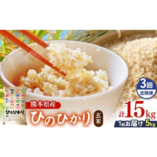 ふるさと納税 米 ヒノヒカリ 熊本県 玉名市 定期便3回 令和7年産 特別栽培米 「 玄米ひのひかり 」 5kg | 米 こめ お米 おこめ 玄米 ひのひかり 特別栽培 5kg…