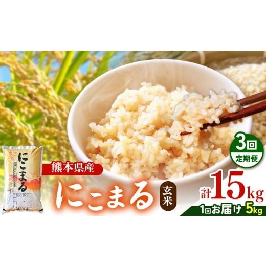 ふるさと納税 米 にこまる 熊本県 玉名市 定期便3回 令和7年産 特別栽培米 「 玄米にこまる 」 5kg | 米 こめ お米 おこめ 玄米 特別栽培 5kg 3回 定期便 定…