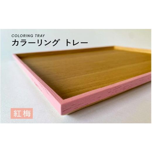 ふるさと納税 食器・グラス 福井県 鯖江市 選べるカラー カラーリング トレー 紅梅(こうばい) B-00820d / 食卓 トレー お盆 配膳 テーブルトレー キッチン…