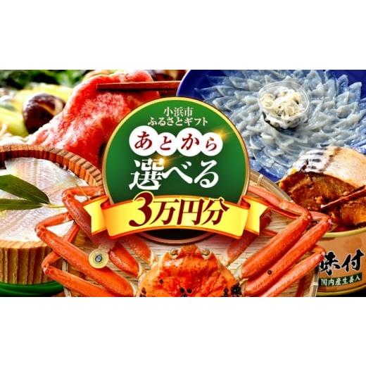 ふるさと納税 フグ 福井県 小浜市 あとから選べる 福井県小浜市ふるさとギフト 3万円分 海産物 箸 お米 スイーツ あとから ギフト