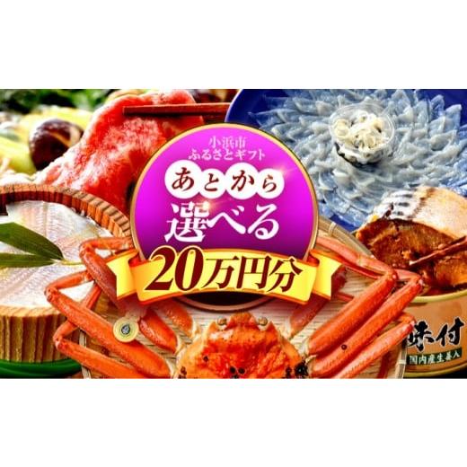 ふるさと納税 フグ 福井県 小浜市 あとから選べる 福井県小浜市ふるさとギフト 20万円分 海産物 箸 お米 スイーツ あとから ギフト