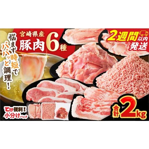 ふるさと納税 豚肉 ロース 宮崎県 都農町 2週間以内発送 宮崎県産 豚肉6種＼てげスゲーセット/合計2kg 肉 豚 豚肉 おかず 国産_T009-0306-2W 2週間以内発送