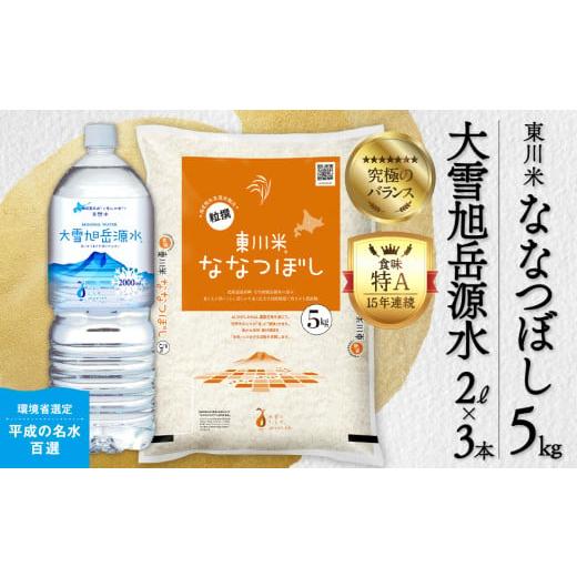 ふるさと納税 米 北海道 東川町 R7年産新米 東川米 ななつぼし「白米」5kg+水セット(2025年12月中旬発送予定) 白米+水セット(2025年12月中旬発送予定):…