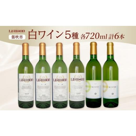 ふるさと納税 ワイン セット 山梨県 笛吹市 白ワイン 5種 6本 720ml
