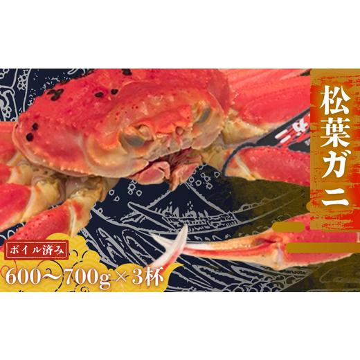 ふるさと納税 カニ 島根県 西ノ島町 松葉ガニ600g〜700g×3杯[ボイル]松葉ガニ マツバガニ 冬の旬。贅沢の極みをご家庭で。 カニ 蟹 新鮮 旬 プレゼント 贈…