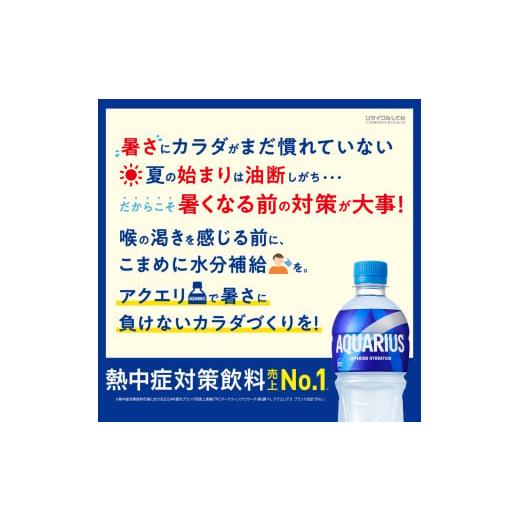 ふるさと納税 水・ミネラルウォーター 500mL〜999mL 愛媛県 西条市  3回定期便 アクエリアス 500mlPET 24本入り 1ケース　愛媛県西条市 ｜ スポーツドリンク …_4