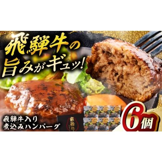 ふるさと納税 牛肉 ハンバーグ 岐阜県 岐阜市 飛騨牛入り煮込みハンバーグ6個 牛肉 簡単調理 国産 飛騨牛 煮込み ハンバーグ はんばーぐ 煮込みハンバーグ 簡…