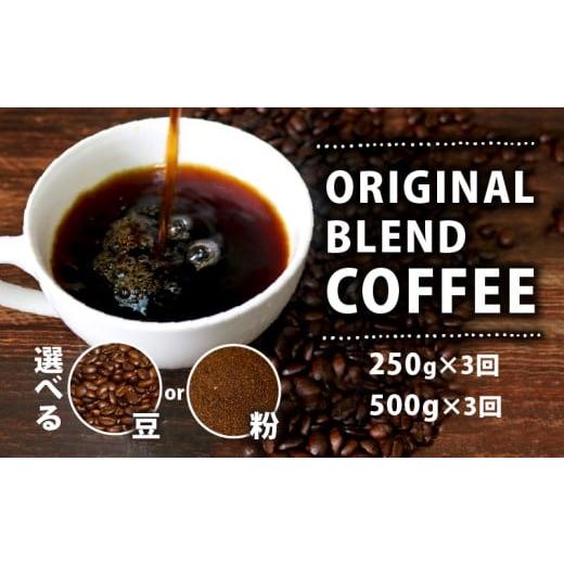ふるさと納税 コーヒー コーヒー豆 大阪府 松原市 定期便3ヶ月 粉 オリジナル ブレンド コーヒー 250g 珈琲 コーヒー豆 豆 coffee ペーパードリップコーヒー …