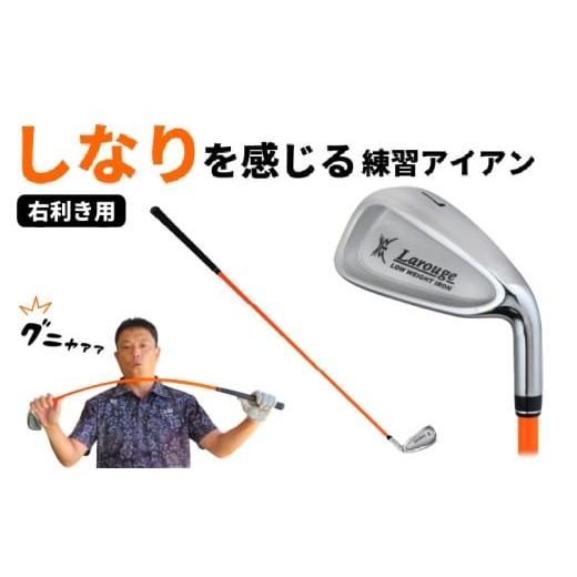 ふるさと納税 ゴルフグッズ クラブ 大阪府 東大阪市 LAROUGE GNYA(ラルージュグニャ)練習用アイアン 男性右打ち用 - 素振りだけでなく実打できる練習用ドラ…
