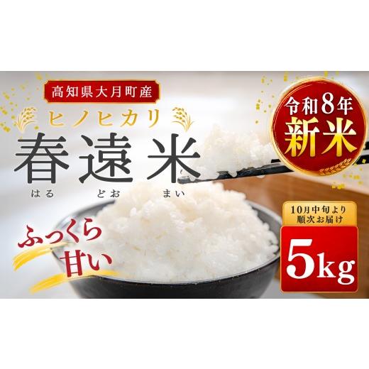 ふるさと納税 米 ヒノヒカリ 高知県 大月町 令和8年 新米 ヒノヒカリ 春遠米 5kg 高知県大月町産 米 お米 精米 白米 ブランド米 ごはん 白ごはん 10月中旬より…
