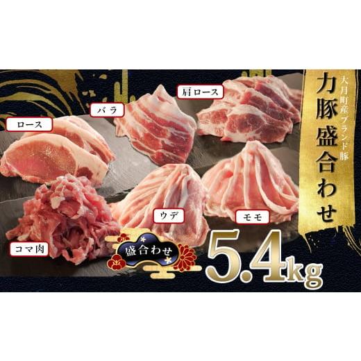 ふるさと納税 豚肉 セット 高知県 大月町 国産 豚肉 6種盛 5.4kgセット|バラスライス300g 肩ロース焼肉用400g ウデスライス1.2kg こま肉1.6kg モモしゃぶしゃ…