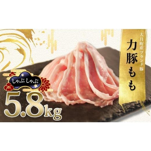 ふるさと納税 豚肉 しゃぶしゃぶ 高知県 大月町 国産 豚肉 もも しゃぶしゃぶ5.8kg (200g×29P)|力豚 小分け 使いやすい ブランド豚 高たんぱく 低脂質 冷し…