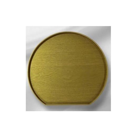 ふるさと納税 陶磁器・漆器・ガラス 和歌山県 海南市 半月トレイ ゴールド ゴールド