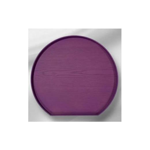 ふるさと納税 陶磁器・漆器・ガラス 和歌山県 海南市 半月トレイ 紫色 紫色