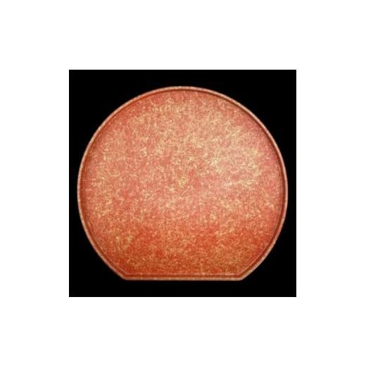 ふるさと納税 陶磁器・漆器・ガラス 和歌山県 海南市 木製 半月トレイ 乱糸 (マット仕上げ) 本朱 本朱