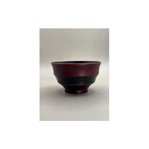 ふるさと納税 陶磁器・漆器・ガラス 和歌山県 海南市 筋刷毛目椀 朱漆 朱漆