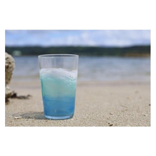 ふるさと納税 雑貨・日用品 グラス 沖縄県 南城市 波アートグラス 400ml 単品 DP11 単品