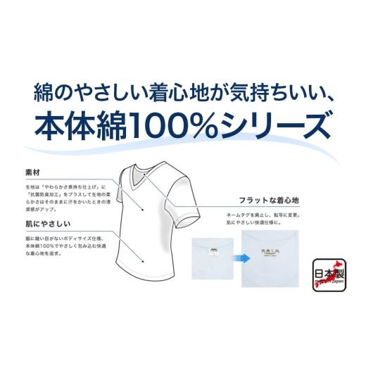ふるさと納税 服 男 秋田県 由利本荘市 GUNZE 快適工房 半袖U首 ホワイト（KQ5016）LLサイズ 5枚 肌着 メンズ 男性用 GUNZE グンゼ 肌着 半袖 半袖U首 快適工…_4