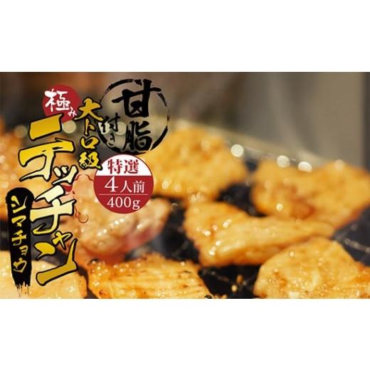 ふるさと納税 牛肉 ホルモン 京都府 舞鶴市 極み シマチョウ テッチャン 400g 附属タレ付き | 牛肉 ホルモン 味付き肉 タレ揉み 冷蔵 甘脂付き 焼肉 もつ鍋 中…