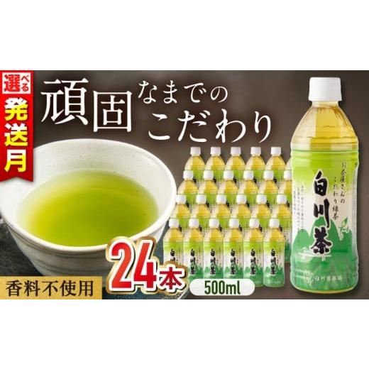 ふるさと納税 お茶類 緑茶(飲料) 岐阜県 白川町 11月発送 白川茶 ペットボトル 500ml×24本入 緑茶 お茶 ペットボトル 500ml ケース 岐阜 白川町 / 白川園…