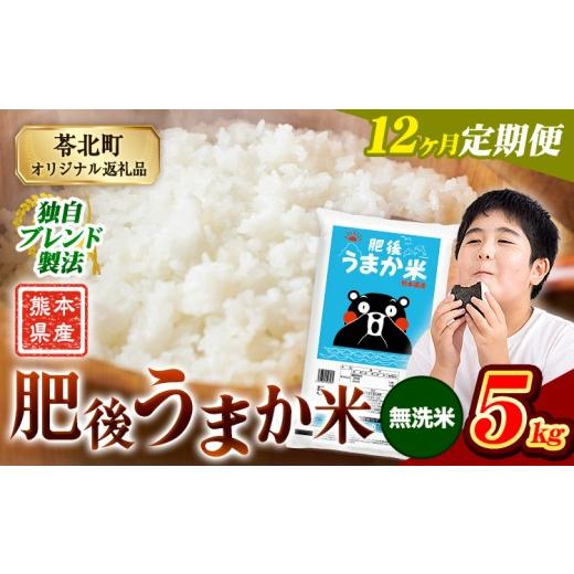 ふるさと納税 米 コシヒカリ 熊本県 苓北町 12か月定期便 米 無洗米 熊本県産 肥後うまか米 5kg 精米 こめ コメ お米 おこめ ブレンド米[申込月の翌月から出…