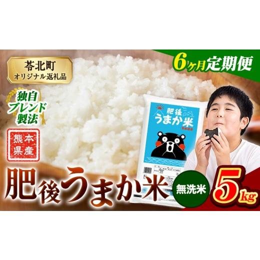 ふるさと納税 米 コシヒカリ 熊本県 苓北町  6か月定期便 米 無洗米 熊本県産 肥後うまか米 5kg 精米 こめ コメ お米 おこめ ブレンド米《申込月の翌月から出…の画像