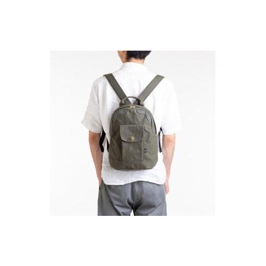 ふるさと納税 カバン ショルダーバッグ 山形県 米沢市 「日乃本帆布」ミニリュック 〔モスグリーン〕 ミニリュック　リュック　帆布バッグ モスグリーン