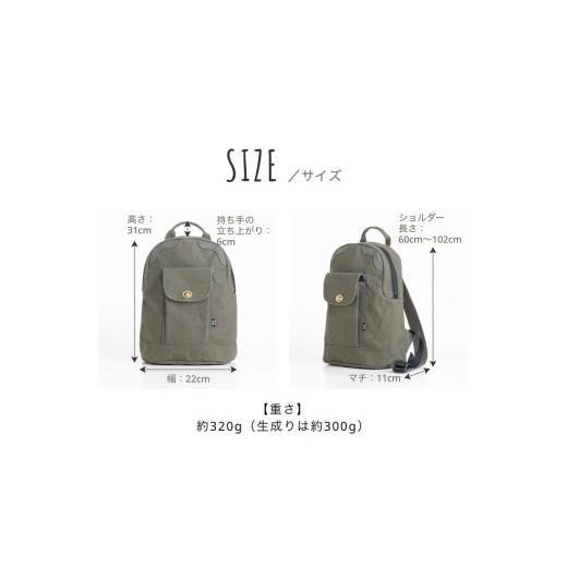 ふるさと納税 カバン ショルダーバッグ 山形県 米沢市 「日乃本帆布」ミニリュック 〔ベージュ〕 ミニリュック　リュック　帆布バッグ ベージュ