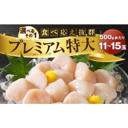 ふるさと納税 魚貝類 ホタテ 北海道 別海町 PREMIUM特大 旨み凝縮肉厚ほたて500g 北海道野付産 大粒 冷凍 刺身用 貝柱 天然 ( ほたて ホタテ 帆立 貝柱 別海…