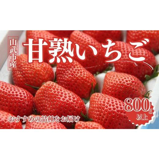 ふるさと納税 いちご 千葉県 山武市 先行予約 2月から発送 山武市産 甘熟いちご 800g以上 おすすめの品種をお届け /ふるさと納税 いちご イチゴ 苺 果物 く…