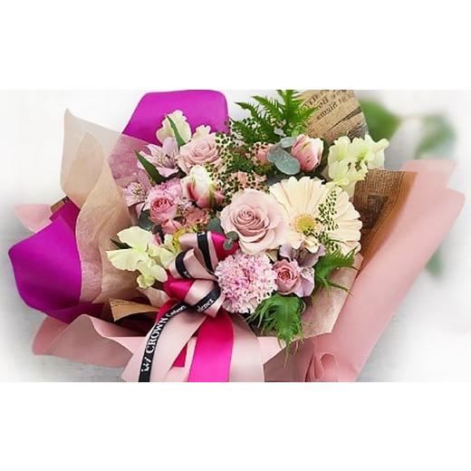 ふるさと納税 雑貨・日用品 花 熊本県 熊本市 ピンク系 生花アレンジ Sサイズ 生花 生け花 花 フラワー アレンジ 日用品 雑貨 九州 熊本県 熊本市 常温 冷蔵 …