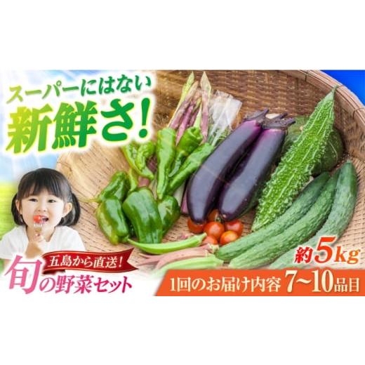 ふるさと納税 セット・詰合せ 長崎県 五島市 旬野菜セット7〜10品目（五島列島産）5kg未満 五島市／やぁしゃ便 PBG010 野菜 やさい 旬 詰め合わせ セット 新鮮…の画像