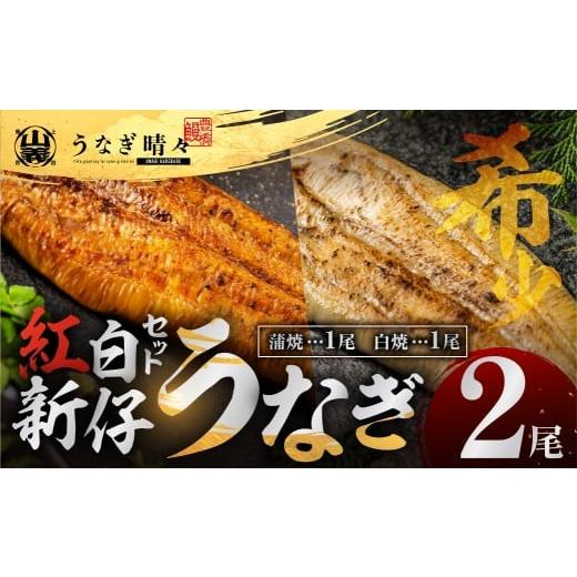 ふるさと納税 うなぎ 愛知県 豊橋市 山義養魚の『うなぎ晴々』紅白セット 2尾(蒲焼1尾、白焼1尾) 希少 豊橋うなぎ 蒲焼 厳選 国産 新仔うなぎ 若うなぎ …